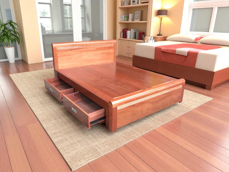 Giường ngủ hiện đại có ngăn kéo