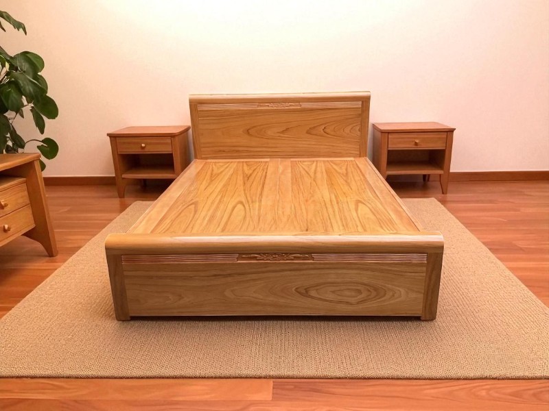 Giường ngủ hiện đại gỗ công nghiệp