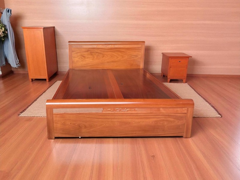 Giường ngủ hiện đại gỗ công nghiệp