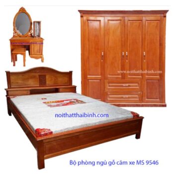 Bộ nội thất phòng ngủ gỗ căm xe