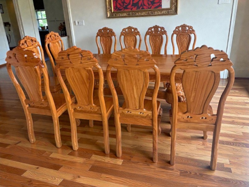 Bộ Bàn Ăn Gỗ Cao Cấp - Lựa Chọn Hoàn Hảo Cho Không Gian Bếp Việt 7 Bàn ăn gỗ tự nhiên