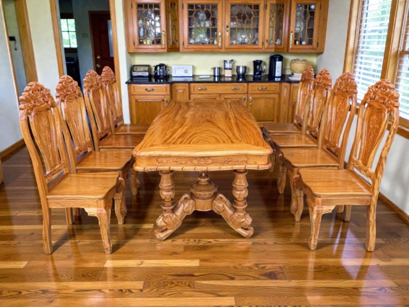 Bộ Bàn Ăn Gỗ Cao Cấp - Lựa Chọn Hoàn Hảo Cho Không Gian Bếp Việt 12 Bàn ghế ăn gỗ