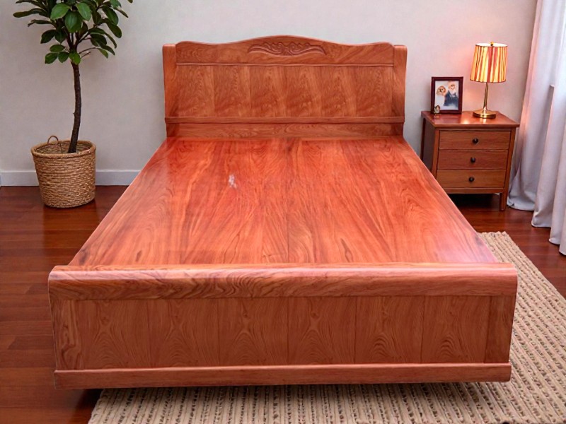 Giường gỗ đẹp hiện đại phong cách tối giản cho phòng ngủ sang trọng