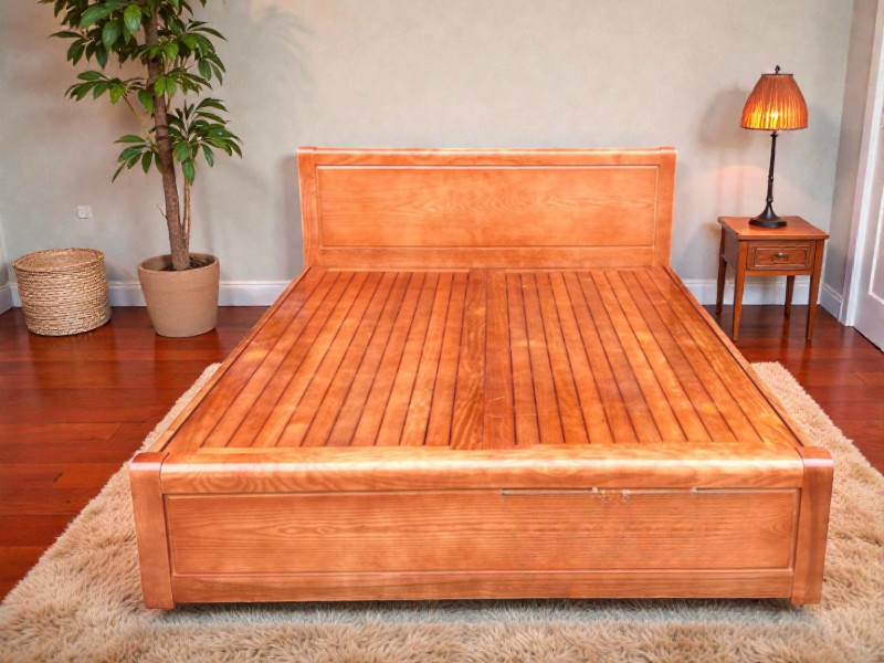 Mẫu giường gỗ hiện đại