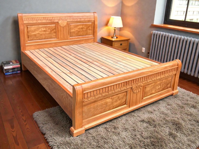 Mẫu giường gỗ hiện đại