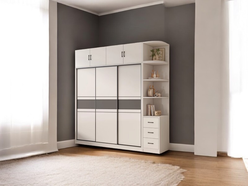 Tủ quần áo cửa lùa mẫu hiện đại đẹp bền cho nhà nhỏ 2025 21 Tủ quần áo cửa lùa mẫu hiện đại đẹp