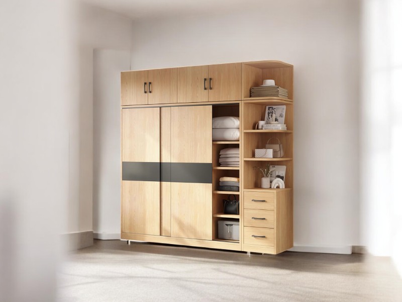 Tủ quần áo cửa lùa mẫu hiện đại đẹp bền cho nhà nhỏ 2025 17 Tủ quần áo cửa lùa mẫu hiện đại đẹp