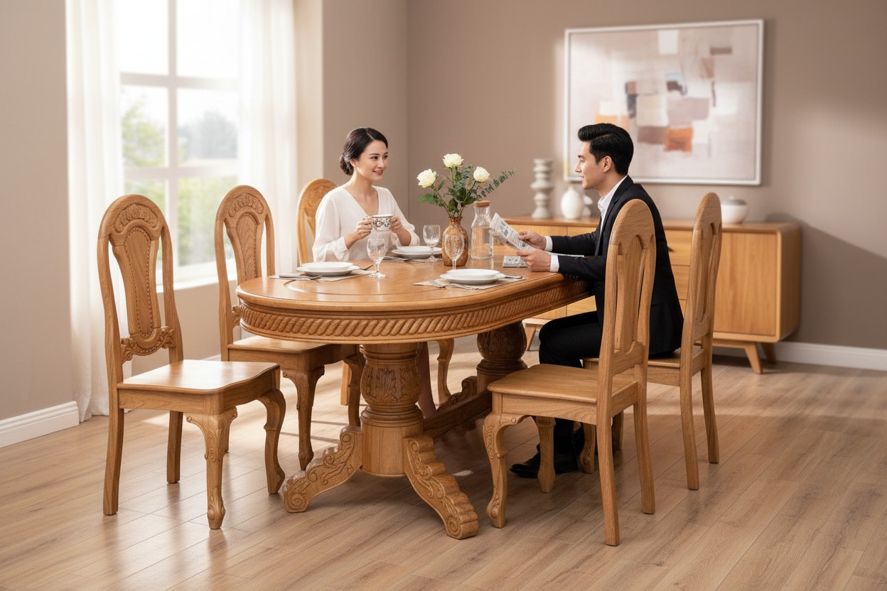 5 Bộ Bàn Ăn Gia Đình Sang Trọng Và Tiện Ích Nhất