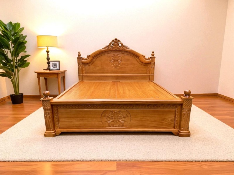 Giường gỗ hiện đại