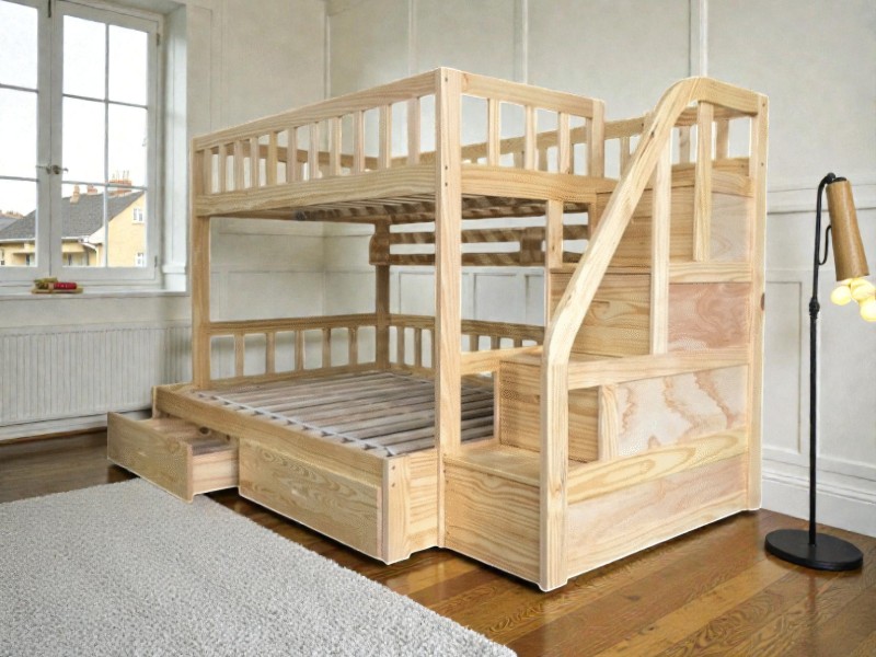 Giường ngủ tầng đẹp tiện dụng cho không gian hiện đại 19 Giường tầng gỗ