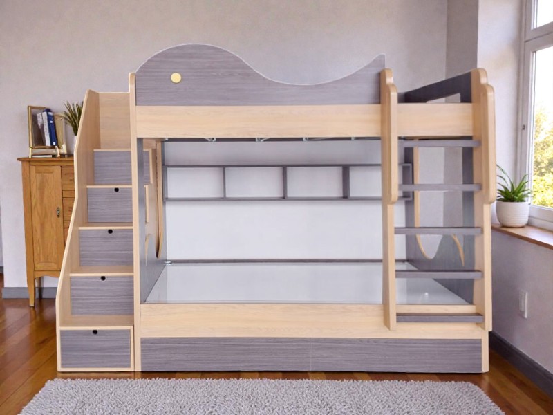 Giường ngủ tầng đẹp tiện dụng cho không gian hiện đại 21 Giường tầng gỗ