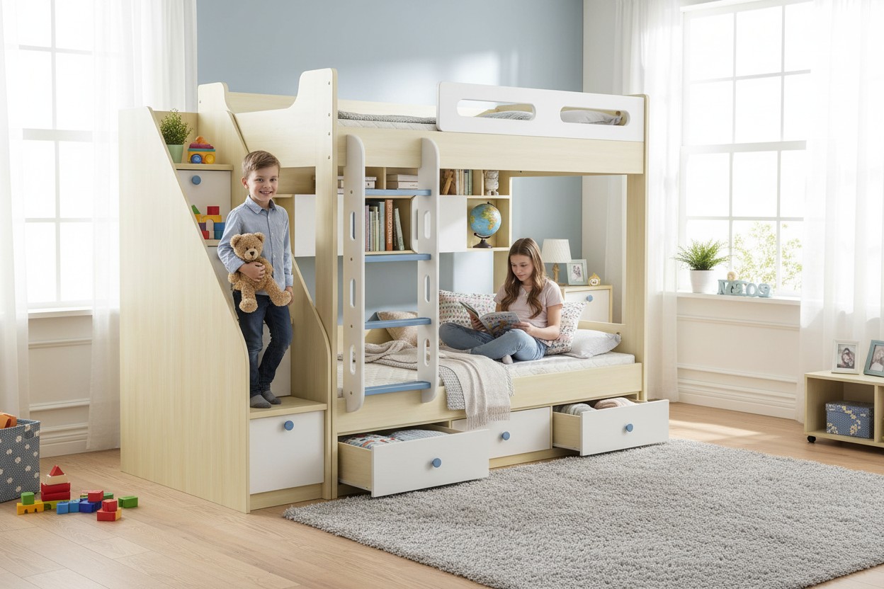 Giường ngủ tầng đẹp tiện dụng cho không gian hiện đại 25 Giường ngủ tầng đẹp