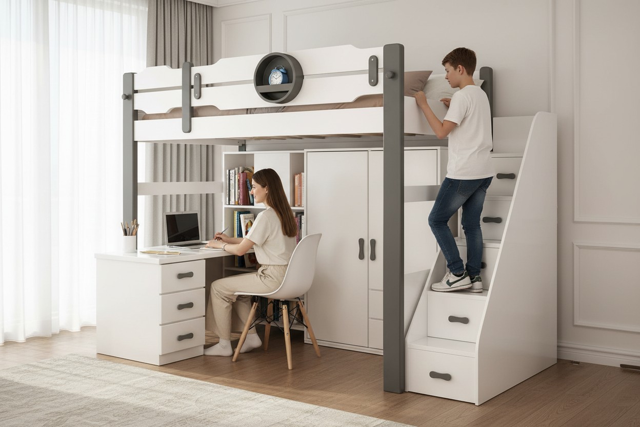 Giường ngủ tầng đẹp tiện dụng cho không gian hiện đại 24 Giường ngủ tầng đẹp