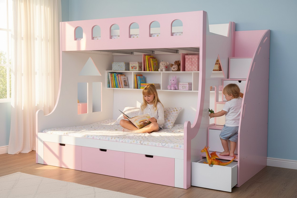 Giường ngủ tầng đẹp tiện dụng cho không gian hiện đại 22 Giường ngủ tầng đẹp