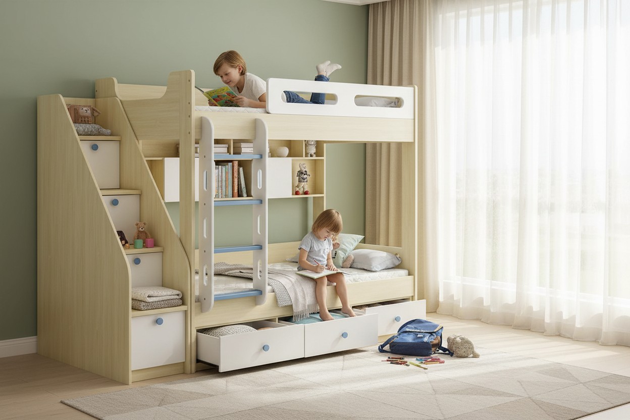 Giường ngủ tầng đẹp tiện dụng cho không gian hiện đại 15 Giường ngủ tầng đẹp