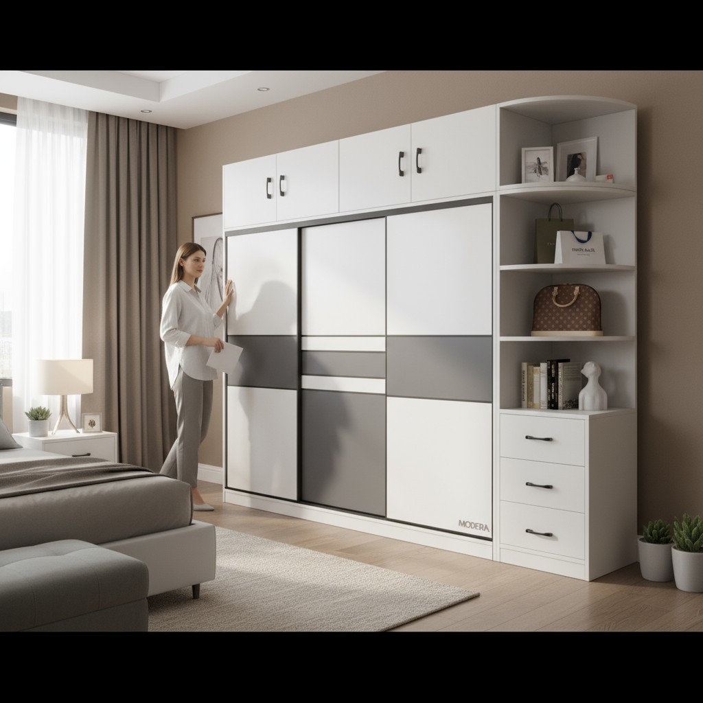 Tủ Quần Áo Cửa Kéo Ngang Và Tủ Cửa Mở Truyền Thống