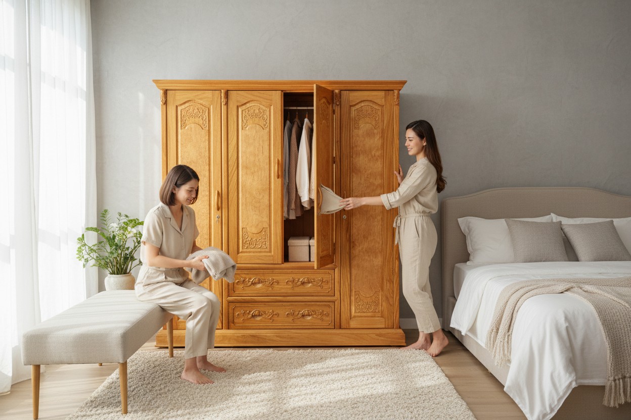 Tủ Quần Áo Gỗ Đẹp