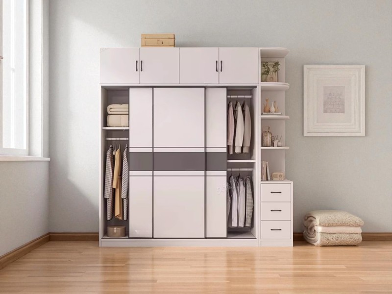 Tủ quần áo cửa kéo ngang