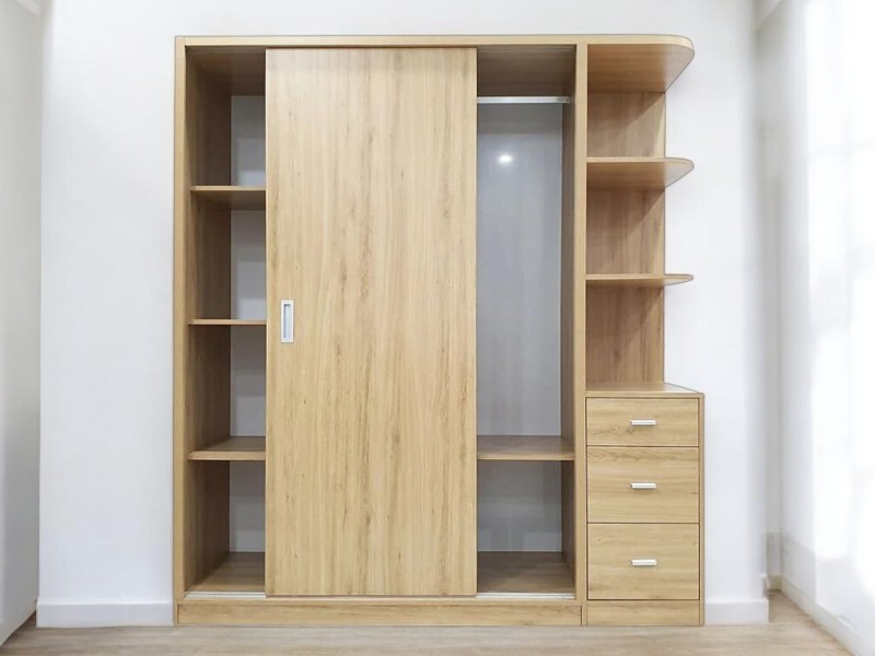 Tủ quần áo cửa lùa mẫu hiện đại đẹp bền cho nhà nhỏ 2025 25 Tủ quần áo hiện đại