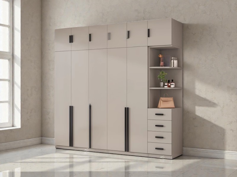 Tủ quần áo gia đình: Hướng dẫn toàn diện để chọn, bố trí và tối ưu hóa không gian 26 Tủ quần áo gia đình gỗ tự nhiên phong cách tối giản sang trọng cho phòng ngủ