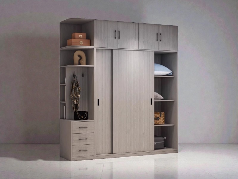 Tủ quần áo gia đình: Hướng dẫn toàn diện để chọn, bố trí và tối ưu hóa không gian 14 Tủ quần áo gia đình gỗ tự nhiên phong cách tối giản sang trọng cho phòng ngủ