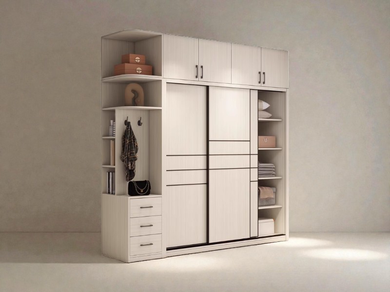 Tủ quần áo gia đình: Hướng dẫn toàn diện để chọn, bố trí và tối ưu hóa không gian 34 Nội thất tủ quần áo gia đình được bố trí khoa học với nhiều ngăn chia thông minh
