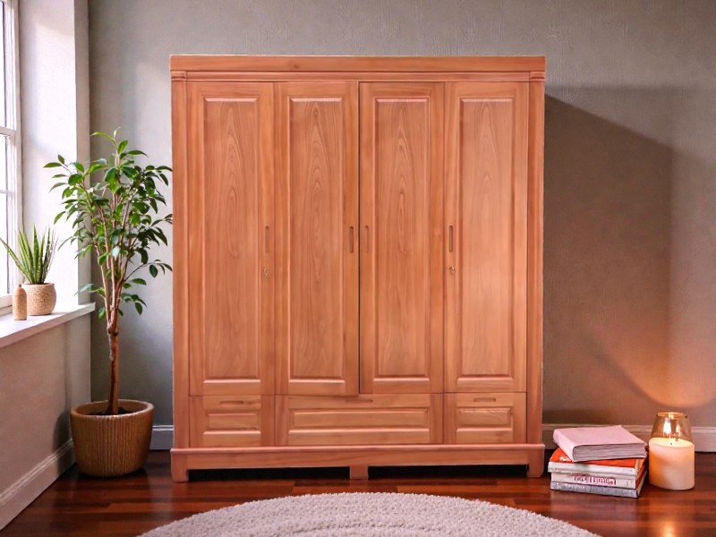 Tủ quần áo gỗ tự nhiên