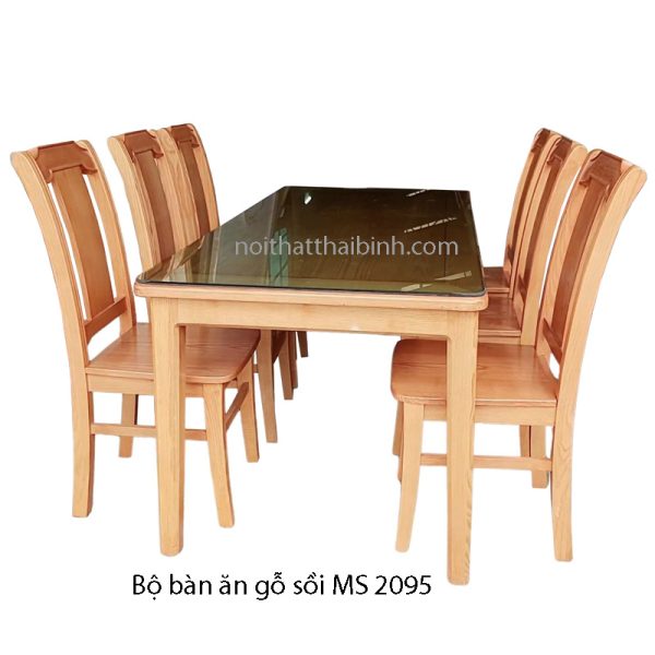 Bộ bàn ăn gỗ sồi 1m6 6 ghế