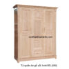 Tủ quần áo gỗ sồi 1m6