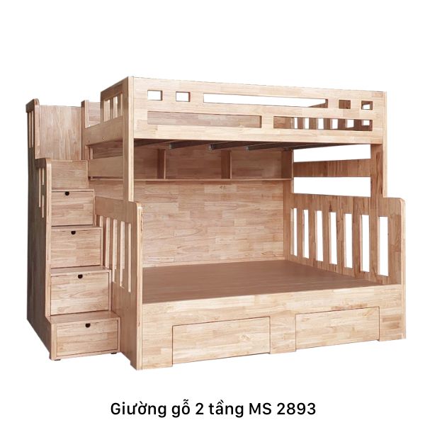 Giường gỗ 2 tầng