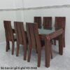 Bộ bàn ăn 6 ghế gỗ tự nhiên