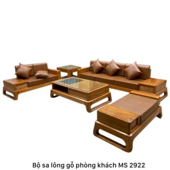 Bộ sa lông gỗ phòng khách