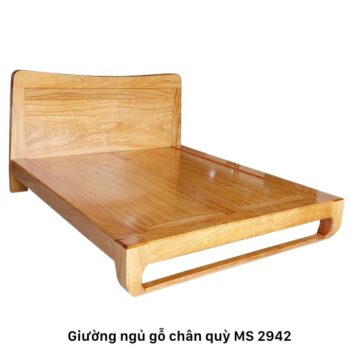 Giường ngủ gỗ chân quỳ vạt phản