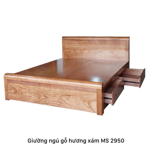 Giường ngủ gỗ hương xám cao cấp
