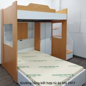 Giường tầng kết hợp tủ áo