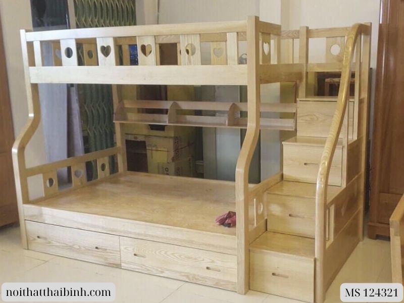 Giường hai tầng gỗ