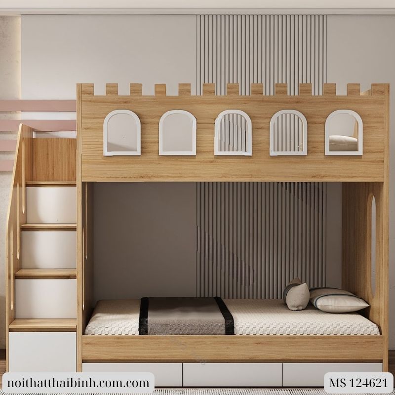 Giường hai tầng gỗ