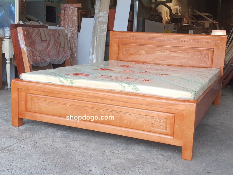 Giường ngủ cao cấp gỗ tự nhiên