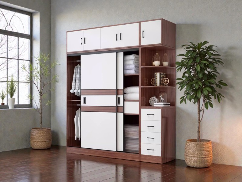 Tủ áo cánh kính cường lực đẳng cấp cho biệt thự