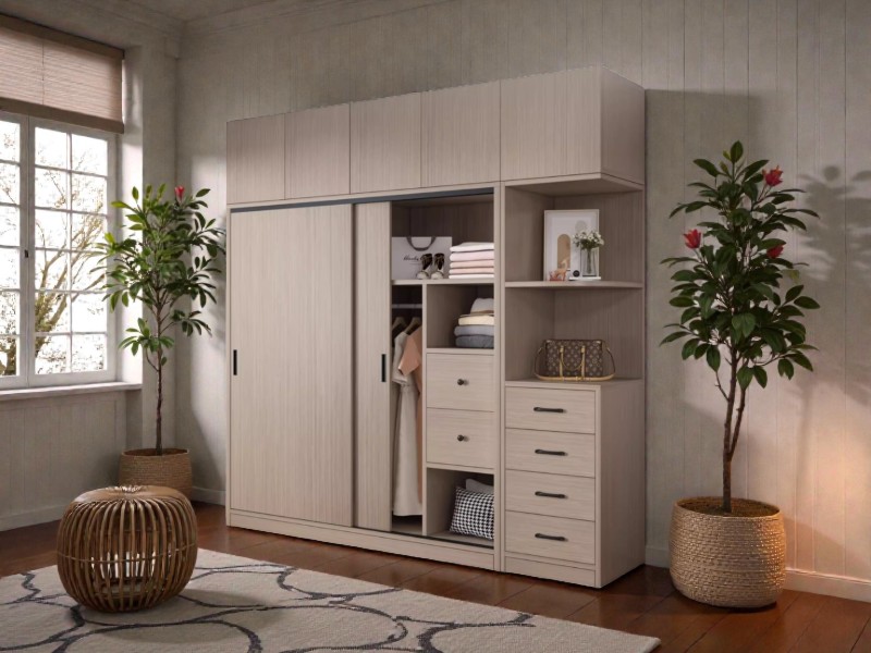 Tủ áo cánh kính cường lực đẳng cấp cho biệt thự