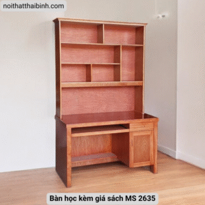 Bàn học kèm giá sách