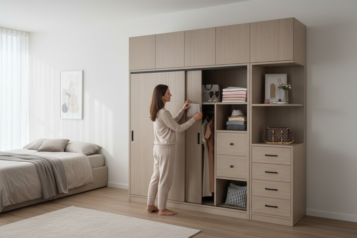 TOP 10 Tủ Quần Áo Gỗ Tự Nhiên Cao Cấp Giá Tốt 2025 1 Tủ quần áo gỗ tự nhiên cao cấp