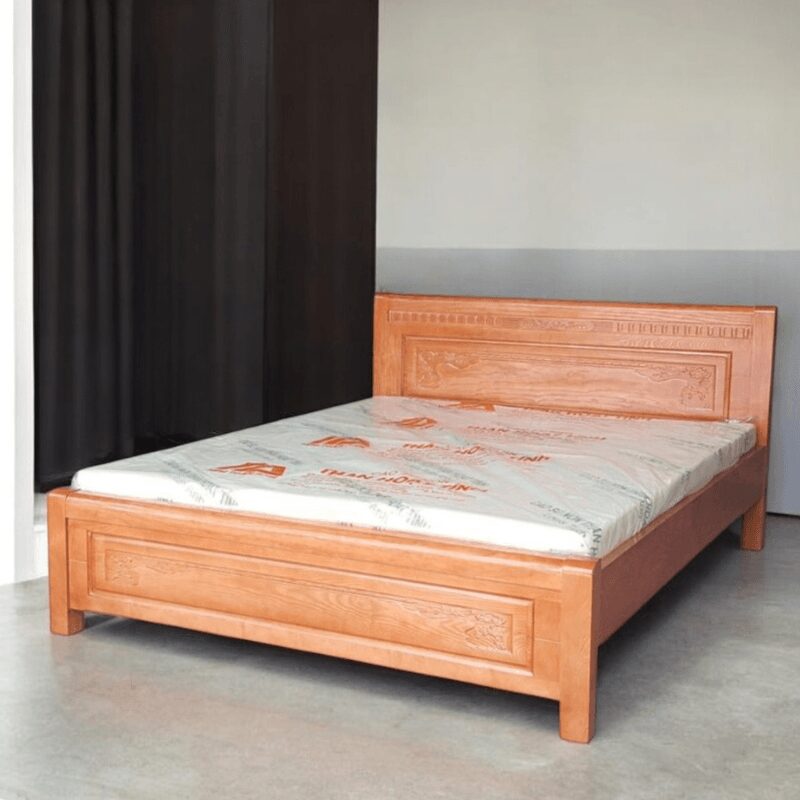 Giường gỗ xoan đào tự nhiên MS 2060 18 Giường gỗ xoan đào