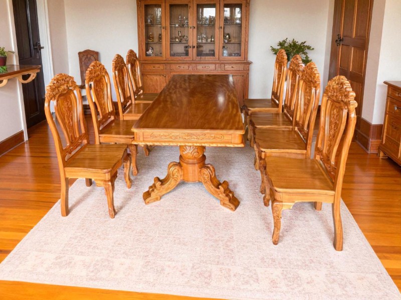 5 mẫu bàn ăn bằng gỗ tự nhiên đẹp cho không gian nhỏ 5 Bàn ăn bằng gỗ tự nhiên