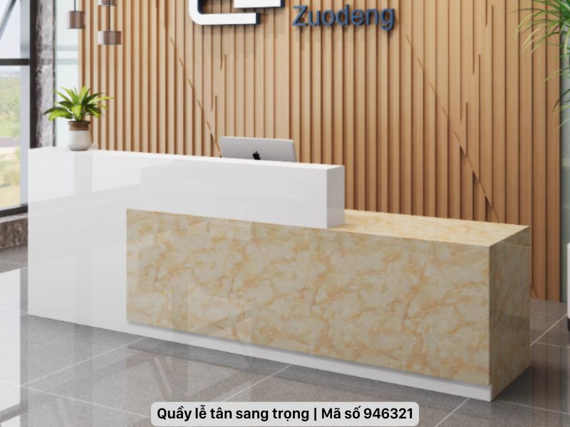 Quầy lễ tân sang trọng