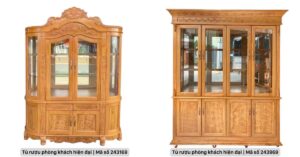 Tủ rượu phòng khách hiện đại