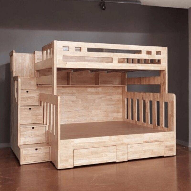 Giường gỗ 2 tầng MS 2893 1 Giường gỗ 2 tầng