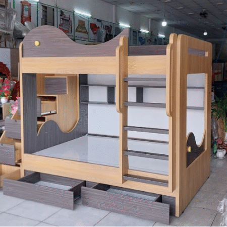 Giường tầng cho bé MS 3175 8 Giường 2 Tầng