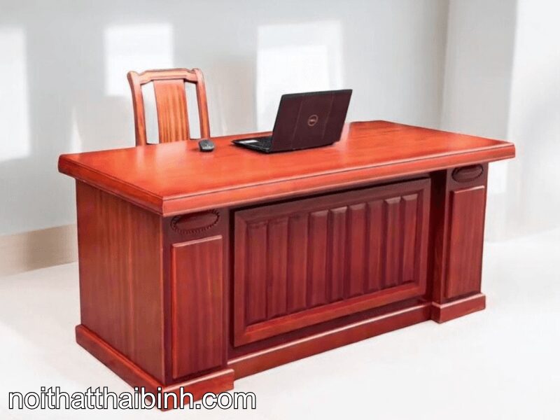 Khám Phá Bàn Làm Việc Gỗ Tự Nhiên: Đẹp, Bền, và Sang Trọng 5 Bàn làm việc gỗ tự nhiên