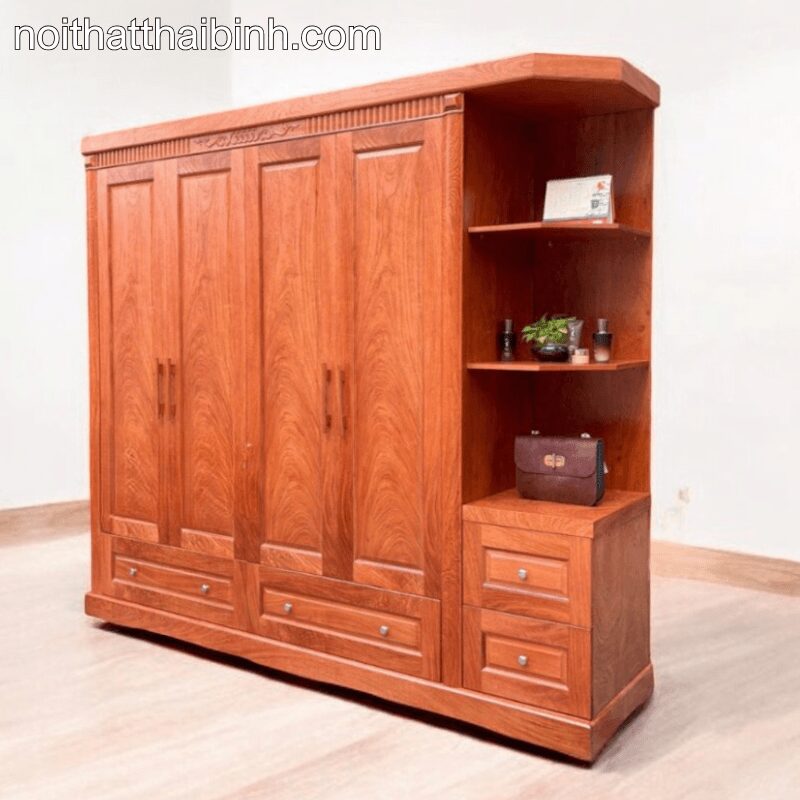 Mẫu tủ quần áo gỗ tự nhiên hiện đại cho không gian sang trọng 14 Mẫu tủ quần áo gỗ tự nhiên hiện đại